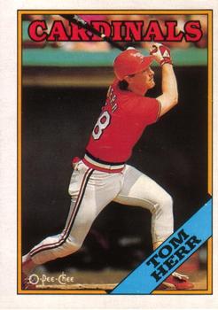 1988 O-Pee-Chee Baseball Cards 310     Tom Herr